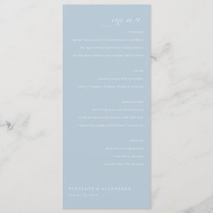 Elegant Blue Menu Template