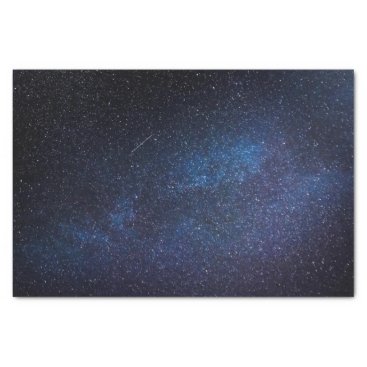Elegant Blue Milkyway Galaxy Photograph Tissue Paper
