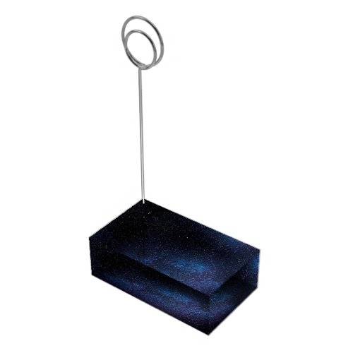 Elegant Blue Milkyway Galaxy Texture Place Card Holder