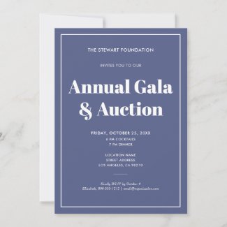 Elegant Blue Minimalist Business Corporate Event