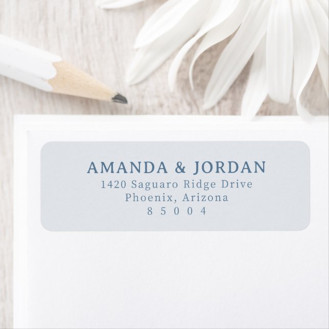 Elegant Blue Minimalist Label (Insitu)