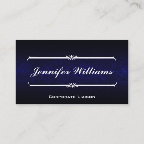 Elegant Blue Modern Professional Business Cards