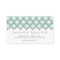 Elegant Blue Moroccan Pattern Business Card