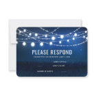 Elegant Blue Night & Silver String Lights RSVP