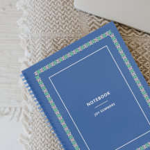 Elegant Blue Notebook Planner