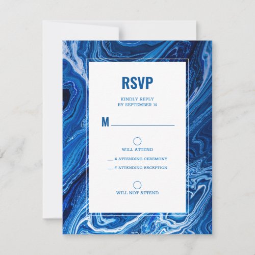 Elegant Blue Ocean Waves Bar Mitzvah