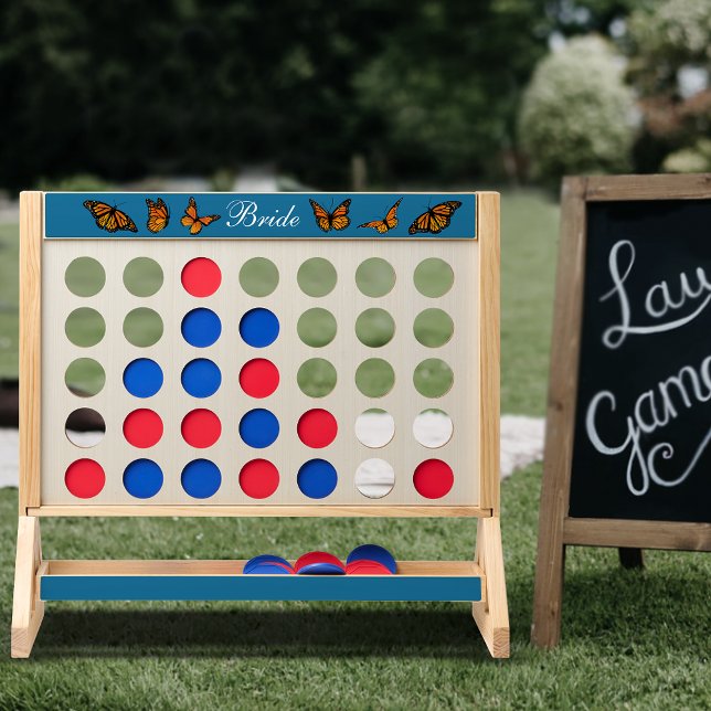 Elegant Blue Ombre Romantic Monarch Butterfly Fast Four (Creator Uploaded)