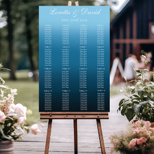 Elegant Blue Ombre Romantic Monarch Butterfly Foam Board