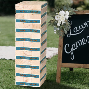 Elegant Blue Ombre Romantic Monarch Butterfly Topple Tower