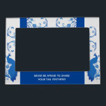 Elegant Blue Peacock Wedding Suite -  Magnetic Frame<br><div class="desc">These beautiful magnetic frames are a great gift for wedding guests, wedding party participants, or just anyone else you can think of! These measure 5"x7" and fit 4"x6" photos - sure to turn home appliances and or file cabinets into a thing of beauty. Feel free to customize the messaging or...</div>