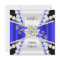 Elegant Blue Pearl Black White Diamond Birthday