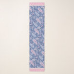 Elegant Blue & Pink Floral Paisley Scarf<br><div class="desc">This trendy color combination will freshen up your outfit instantly.</div>
