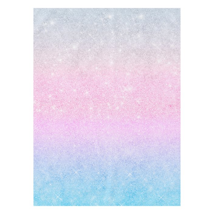 Elegant Blue Pink Silver Glitter Gradient Design Tablecloth | Zazzle.com