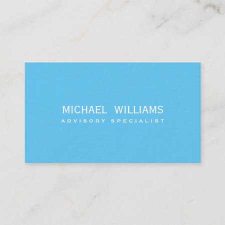 Elegant Blue Professional Celestial Heavy Swimming Business Card