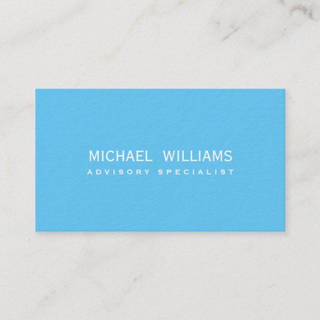 ELEGANT BLUE PROFESSIONAL CELESTIAL HEAVY SWIMMING BUSINESS CARD (Front)