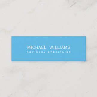 ELEGANT BLUE PROFESSIONAL CELESTIAL SWIMMING POOL MINI BUSINESS CARD