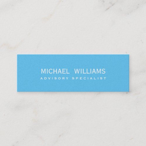 ELEGANT BLUE PROFESSIONAL CELESTIAL SWIMMING POOL MINI BUSINESS CARD