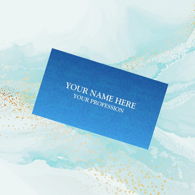 Elegant Blue Professional Modern Business Card (Creator Uploaded)