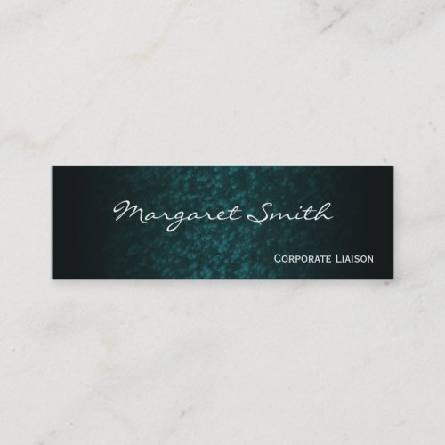 Elegant Blue Professional Slim Business Cards