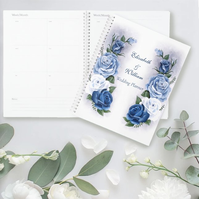 Elegant Blue Regency Cameo Roses Planner (Creator Uploaded)