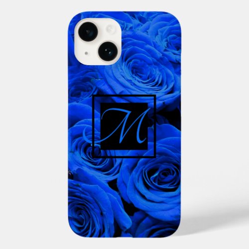 Elegant blue roses blue flowers blue floral Case_Mate iPhone 14 case