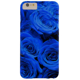 Elegant blue roses blue flowers blue floral barely there iPhone 6 plus case