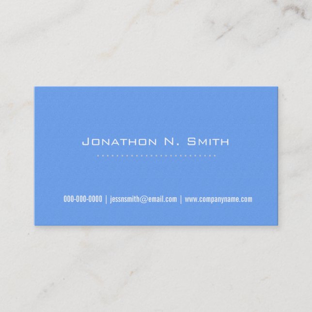 Elegant blue sandstone texture professional business card (Front)