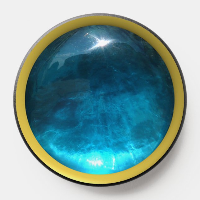 Elegant Blue Sapphire Gemstone PopSocket (Popsocket)