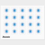Elegant Blue Serenity   Square Sticker