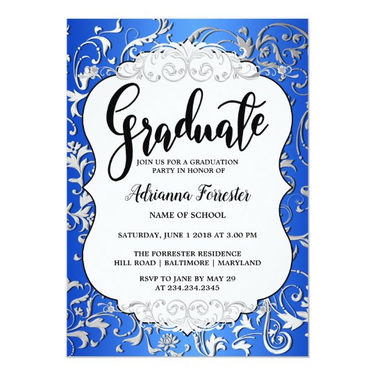 Fun Script Graduation Announcement Invitation | Zazzle.com