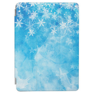 Elegant Blue Snowflakes Christmas   iPad Air Case