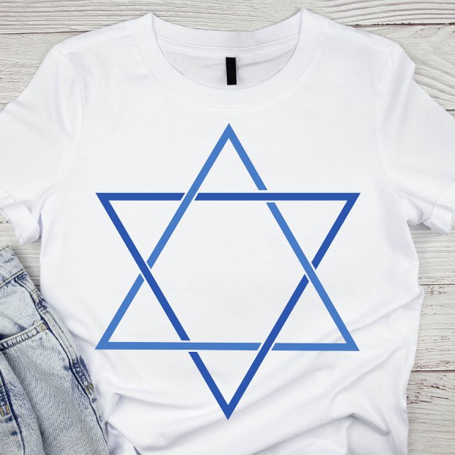 Elegant Blue Star of David T-Shirt (Creator Uploaded)
