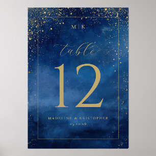 Elegant Blue Starry Night Holder