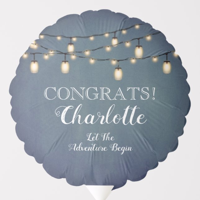 Elegant Blue Surprise Retirement Party   Balloon (Front)