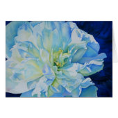 Elegant blue teal floral watercolor (Front Horizontal)