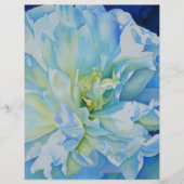 Elegant blue teal floral watercolor (Front)