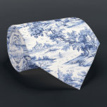 Elegant Blue Toile French Romantic Pattern Neck Tie<br><div class="desc">Step into a world of timeless elegance with our Elegant Blue Toile French Romantic Design neck tie. This exquisite accessory is the perfect addition to any gentleman's wardrobe, adding a touch of sophistication and charm to weddings and special occasions. With its rich blue color and intricate toile pattern, this neck...</div>