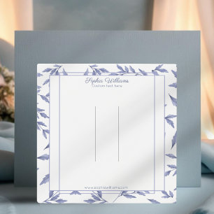 Elegant blue toile hairpin display card