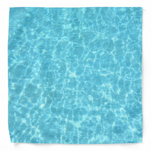 Elegant Blue Water Aqua Pool Modern Template Bandana