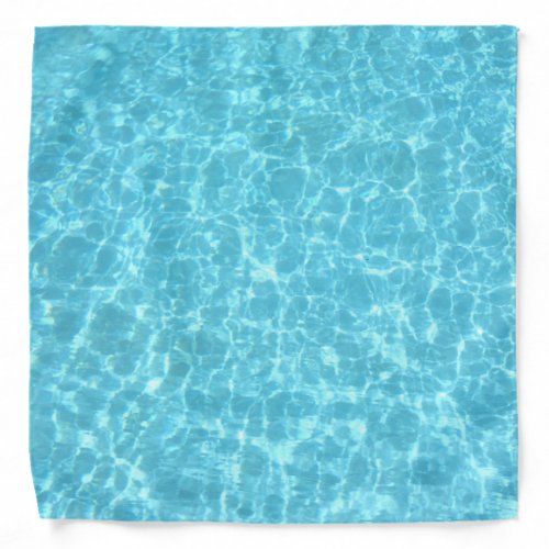 Elegant Blue Water Aqua Pool Modern Template Bandana