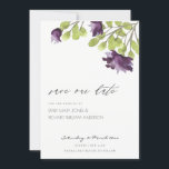 ELEGANT BLUE WATERCOLOUR FLORAL GOLD SAVE THE DATE<br><div class="desc">If you need any further customisation or any other matching items,  please feel free to contact me at yellowfebstudio@gmail.com</div>