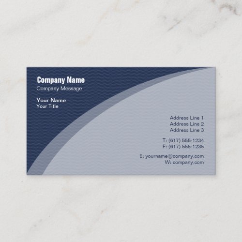 Elegant Blue Business Card