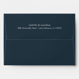 Elegant Blue Wedding Envelope