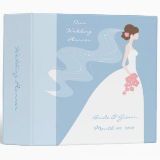 Elegant Blue Wedding Planner binder