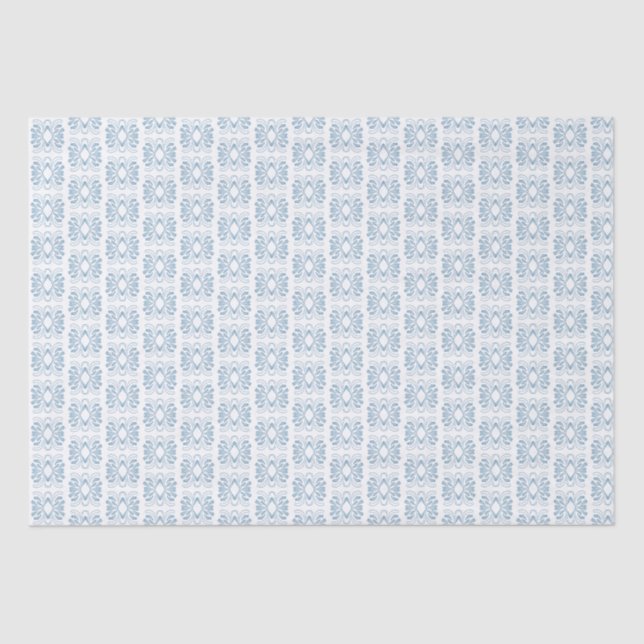 Elegant Blue White All Occasion Gift  Tissue Paper (Front)