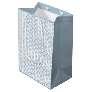 Elegant Blue White All Occasion  Medium Gift Bag