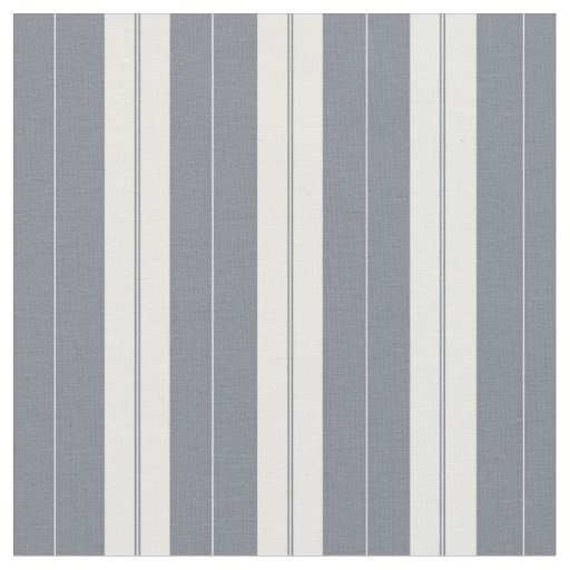 Elegant Blue White Antique French Ticking Stripe Fabric