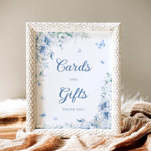 Elegant Blue White Chinoiserie Cards and Gifts Poster (Creator Uploaded)