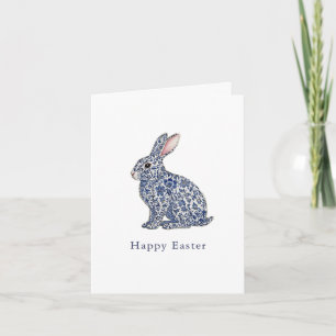 Elegant blue & white Chinoiserie Easter Holiday Card