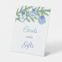 Elegant Blue & White Holidays Party Cards & Gifts